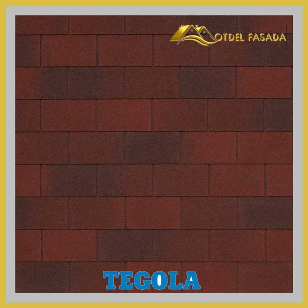 Гибкая черепица TEGOLA CAPRI Rosso 401 2,9 м2