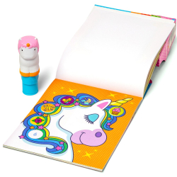 Melissa & Doug - STEMPEL WITH STICKERS Единорог + буклет с наклейками Wow! 20155256