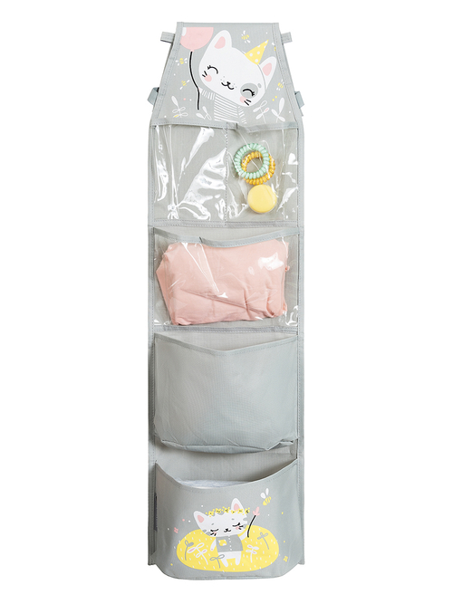 Кармашки для детского сада на резинке. Котик