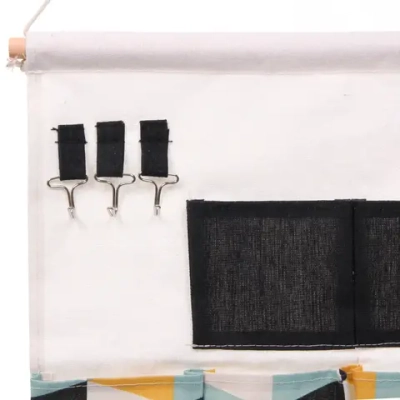 Карман настенный подвесной 7отделений «ИДЕЯДОМА», принт черный, 35*50см (лейбл Селфи)