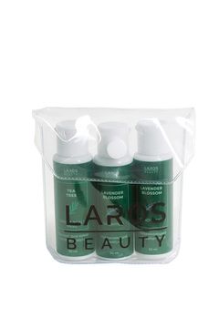Laros Beauty Дорожный Набор Lavender Blossom Увлажнение и блеск (Увлажняющие шампунь + кондиционер Lavender Blossom + пилинг в миниатюрах по 30мл)