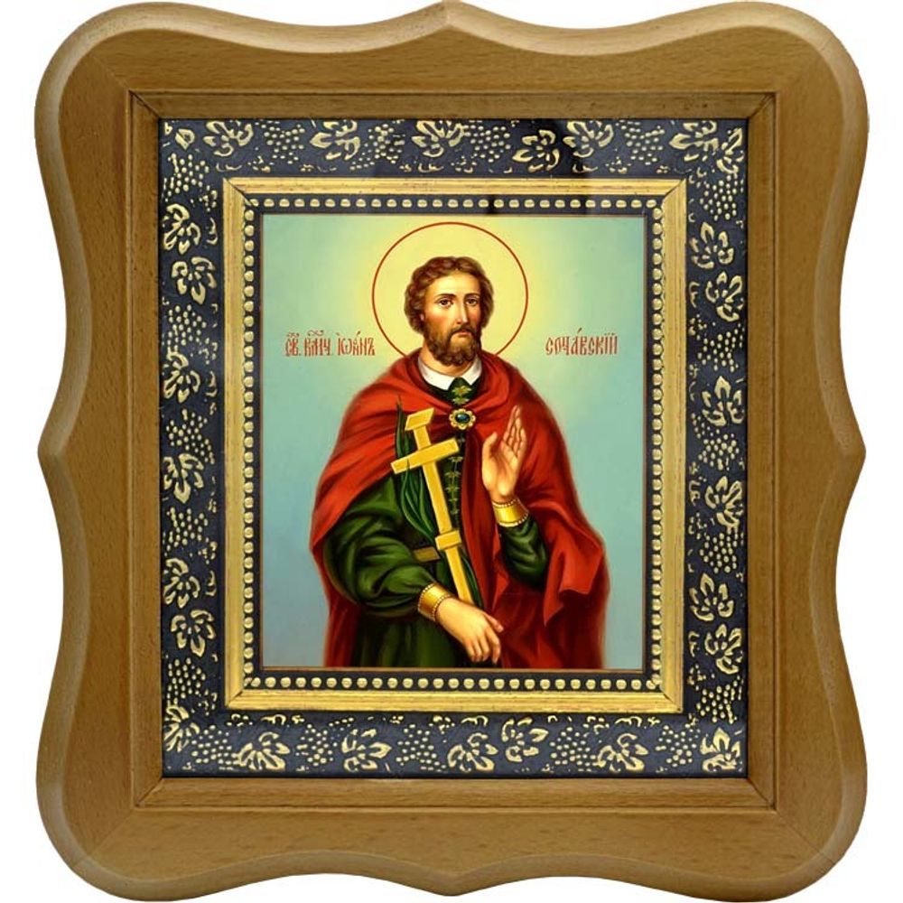 Иоанн Сочавский великомученик. Икона на холсте.