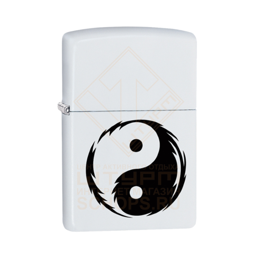 Зажигалка Zippo 29544 Инь-Янь, Yin Yang White Matte