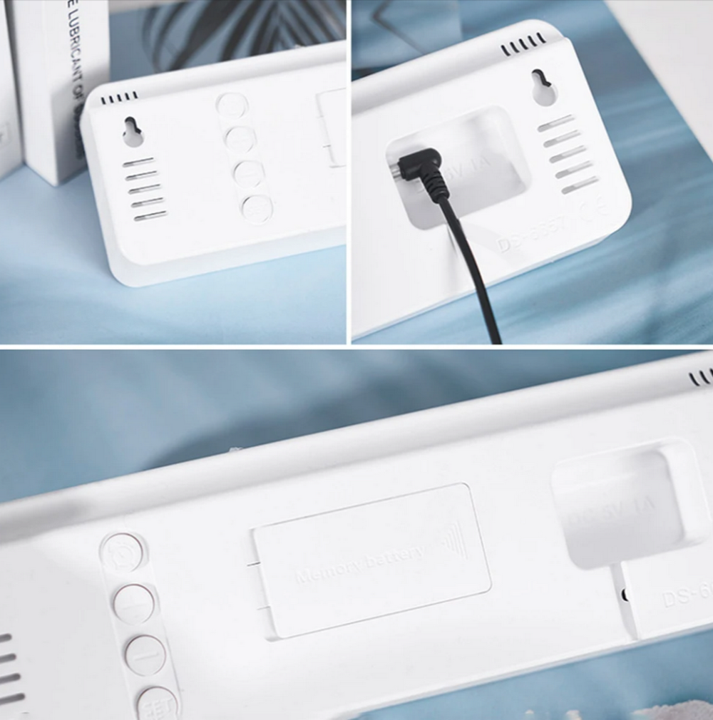 Часы настольные LED MIRROR NO.: 5503 Green&White