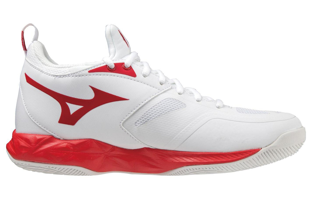 Mizuno Wave Dimension "White Red"