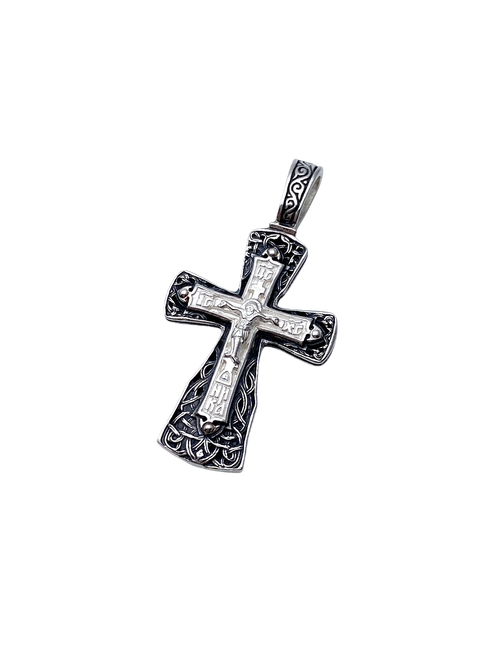 Крест из серебра/Чернение