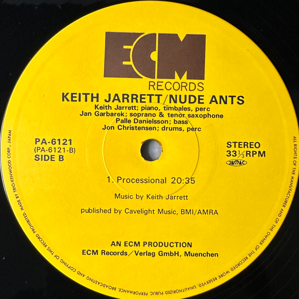 Keith Jarrett ‎– Nude Ants / Sunshine Song 2LP (Япония 1980г.)