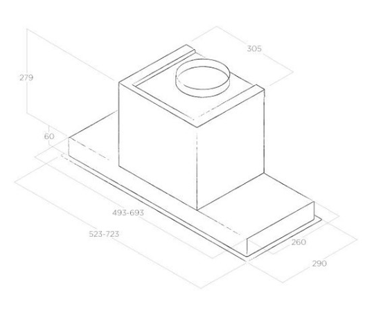 Вытяжка Elica HIDDEN 2.0 @ IX/A/60