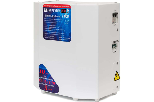 Стабилизатор напряжения (9000 ±11 В 120-275 В) Энерготех NORMA Exclusive 514418