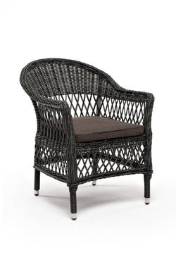 "Сицилия" плетеный стул из искусственного ротанга, цвет графит
