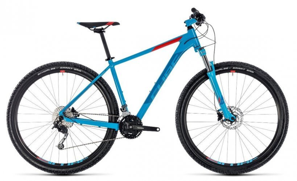 CUBE 2018 AIM SL blue n red 23 29 43 300 Adrenalin