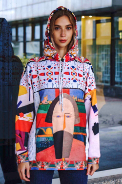 Худи «Малевич», по мотивам живописи Казимира Малевича ("Голова крестьянина")