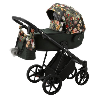 Детская коляска Adamex Porto Flowers FL-6 (3в1)