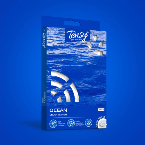 Ароматизатор "Tensy" под сиденье с проб. Океан (40шт/кор)