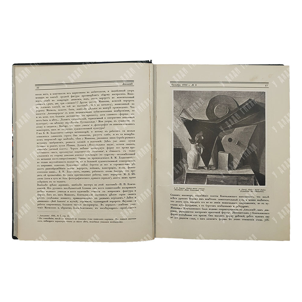 [Подшивка журнала] Аполлон. № 1-10 в 3-х книгах, 1916.