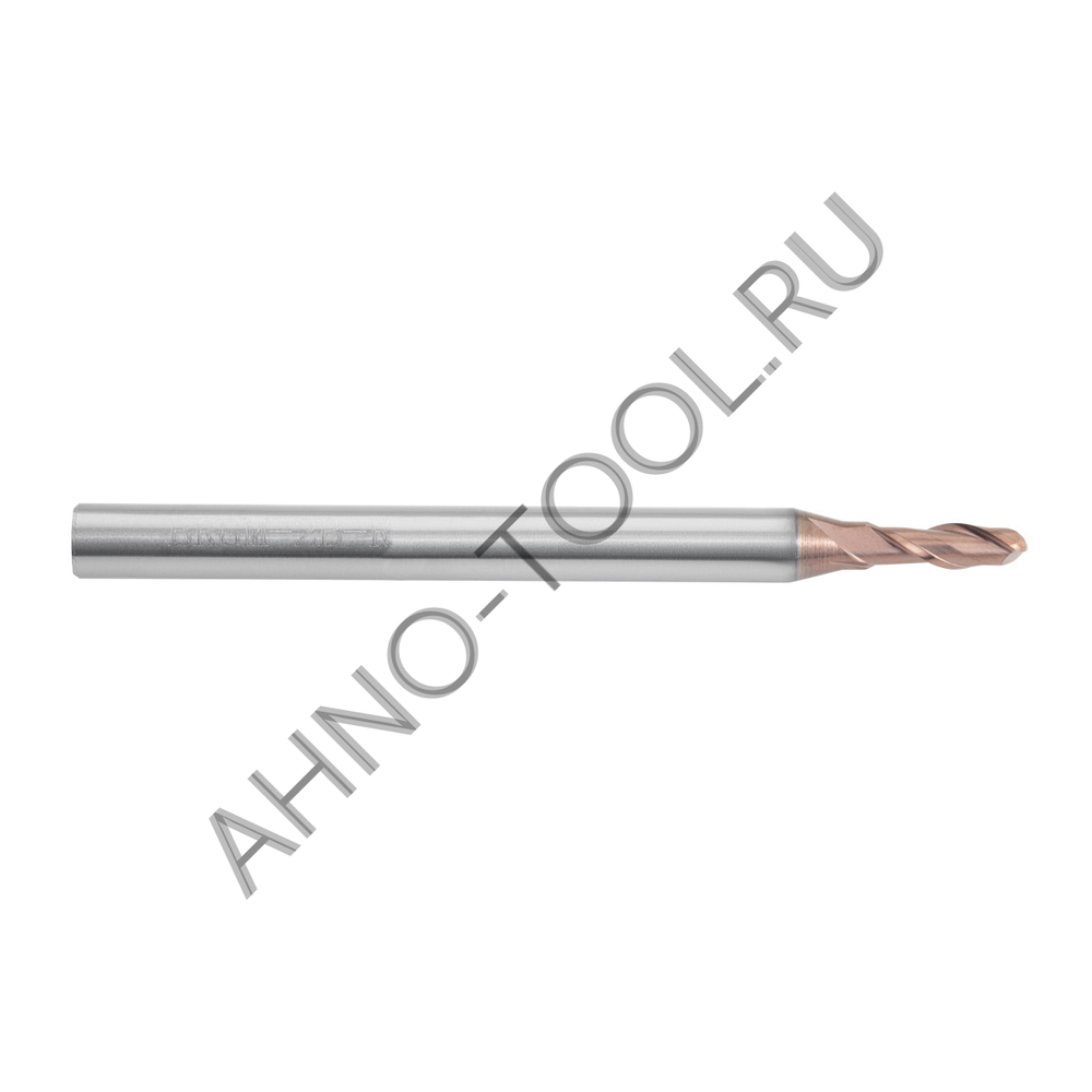 Фреза монолитная твердосплавная BRGM-2B-R2.0S HRC55 AHNO