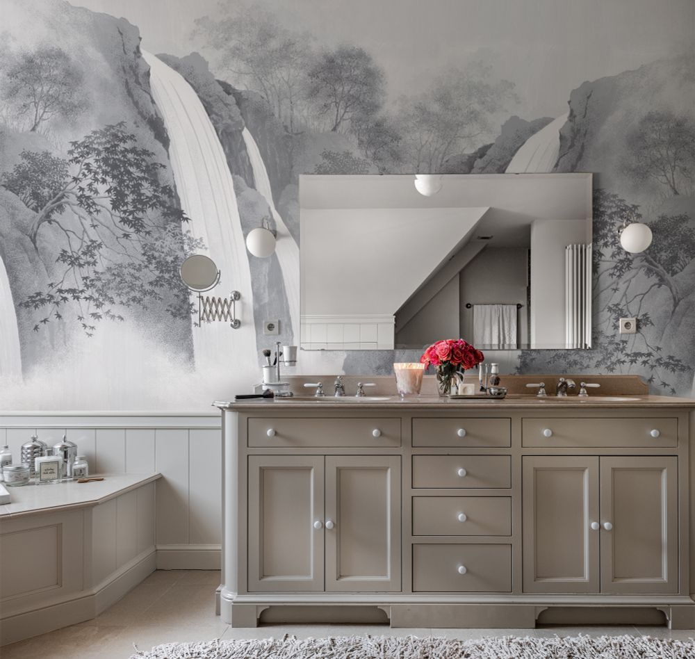 Пейзаж Водопад панно