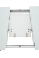 Стол Аврора Гамбург 2, Белый/Стекло белое