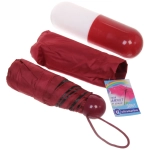 Зонт женский механический в пласт. тубе «Ультрамарин», микс 4 цвета, 8 спиц, d-90см, длина в слож. виде 19см