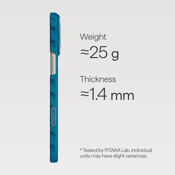 Чехол Pitaka Edge Case для iPhone 17 Pro, Индиго | Indigo