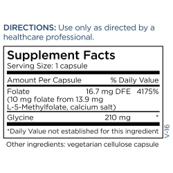 Metabolic Maintenance® L-Methylfolate 10 mg