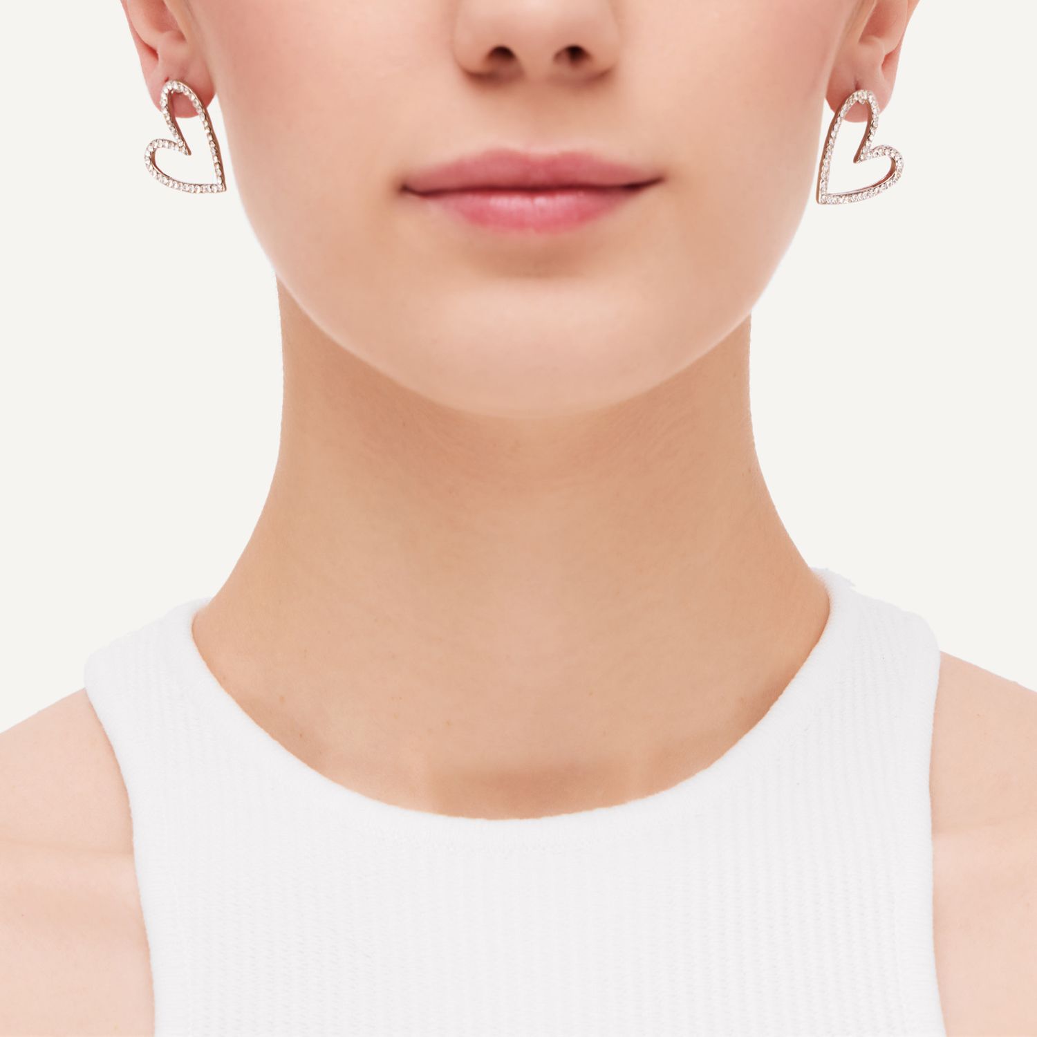 Серьги Cosmic Hearts Earrings - Silver