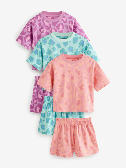 Пижама для девочки Next AC2-740, 3 шт., Розовый, Голубой