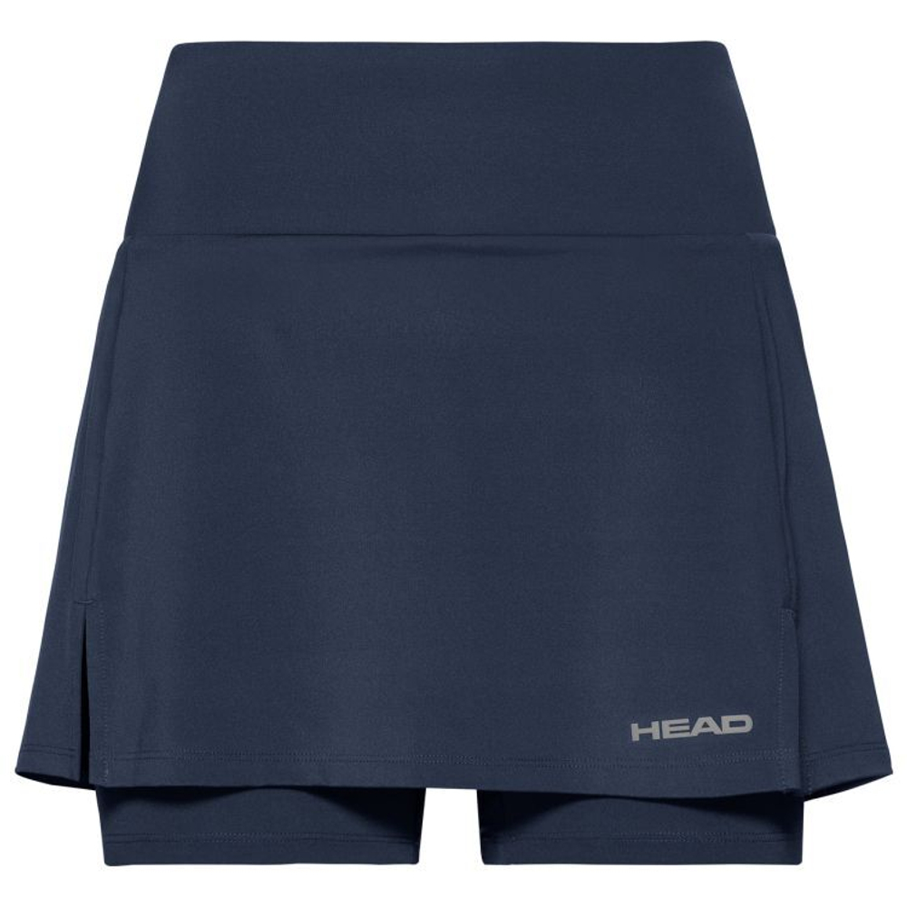 Теннисная юбка Head Club Basic Skort Long W - Blue