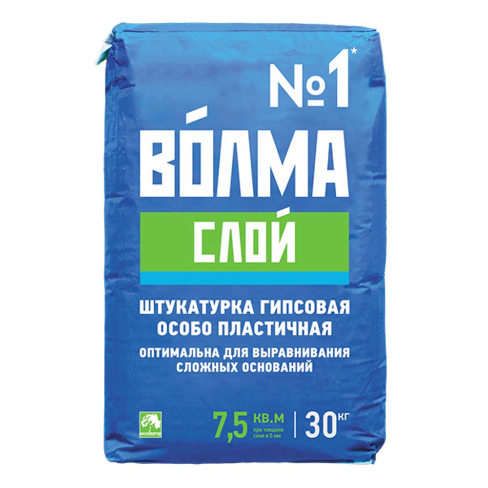 ШТУКАТУРКА ГИПСОВАЯ ВОЛМА СЛОЙ 30КГ