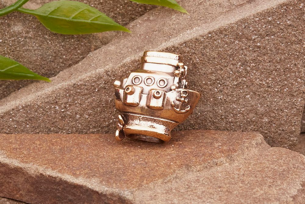 Бусина на темляк Корабль от мастерской Крымская бронза