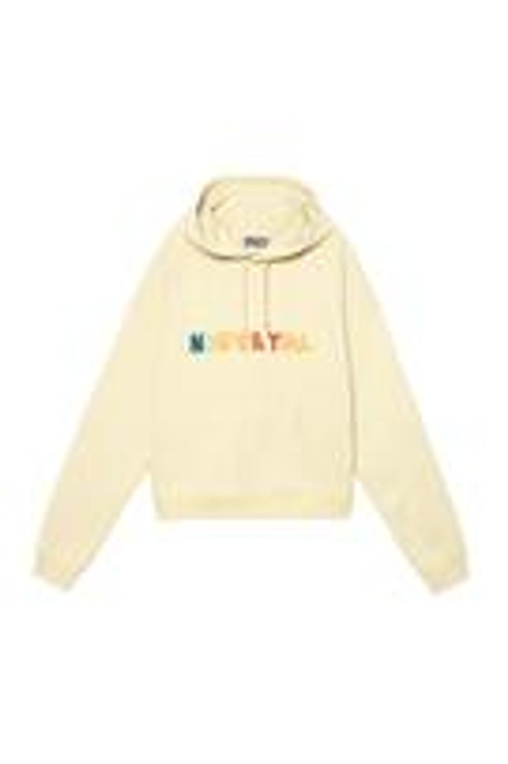 ZARA X BENITO ANTONIO ТОЛСТОВКА С КАПЮШОНОМ И НАШИВКОЙ, ВАНИЛЬНЫЙ