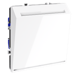 Выключатель встраиваемый VOLTUM S70 карточный 16А, (белый глянцевый)