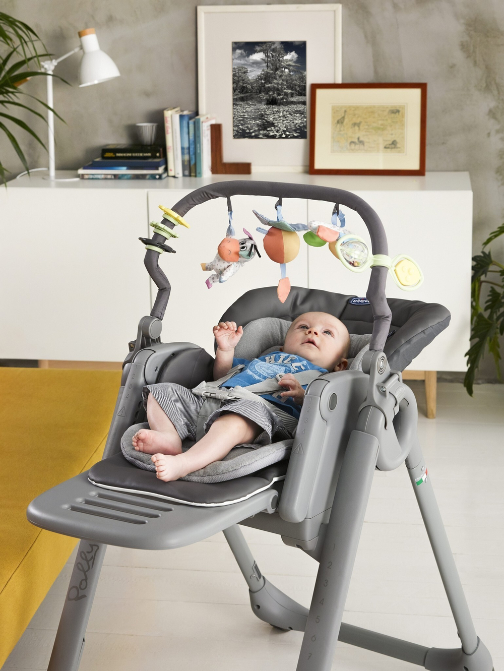 Стульчик для кормления Chicco POLLY MAGIC RELAX, RED PASSION, красный