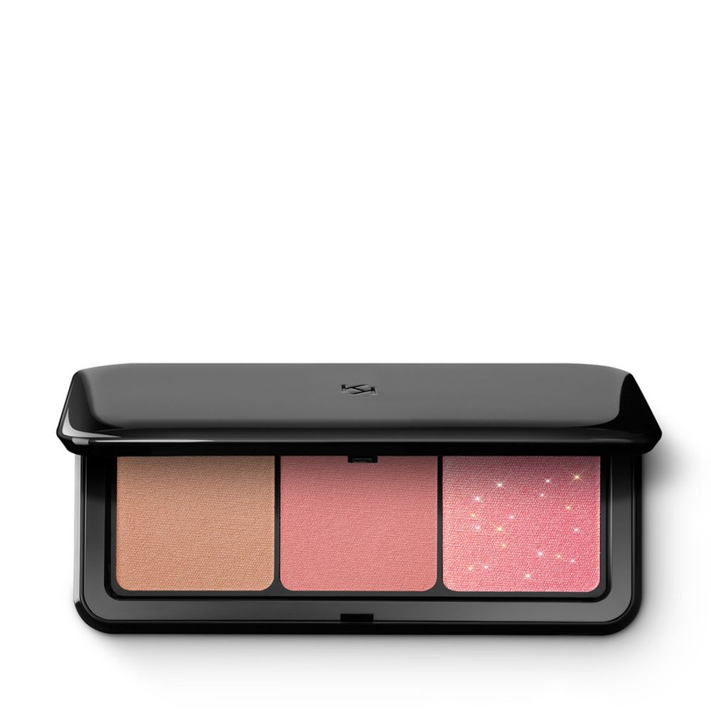 Kiko Milano Multi Finish Trio 02 Палетка румяна и бронзер 02