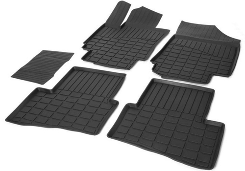 Коврики в салон автомобиля Rival для Hyundai Creta I поколение 2016-2021, литьевой полиуретан, с крепежом, 5 частей, 62310001