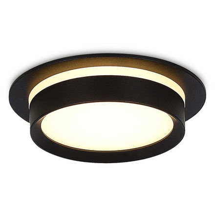 Donel, св-к встроенный, цвет ЧЕРНЫЙ, D110xH50мм, под лампу GX53, IP20, серия: DN02