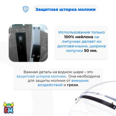 Аттракцион Водный шар ТПУ «Слеза» 1,8*1,8*1,8 м