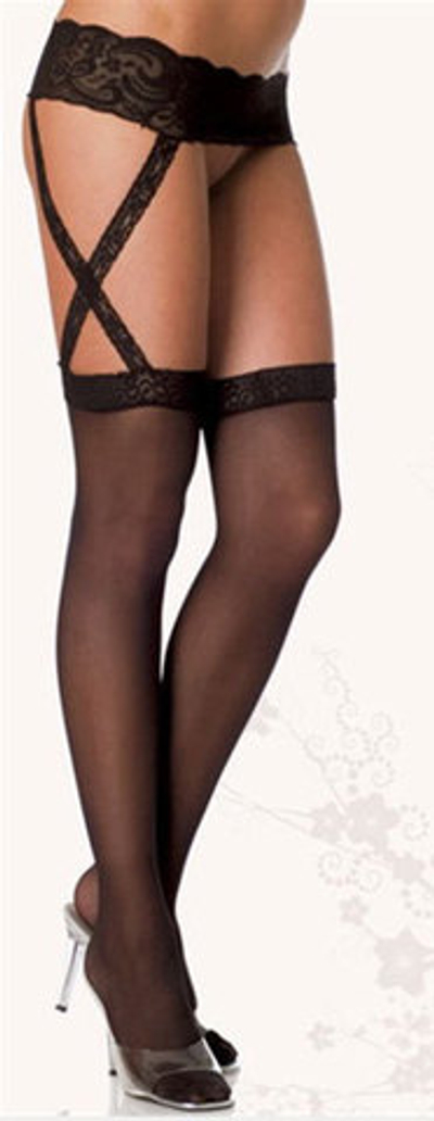 Чулочки с поясом без силиконовых вставок