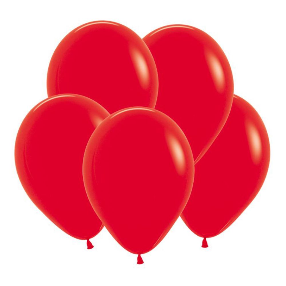 S 18&quot; Пастель Красный / Red / 5 шт.