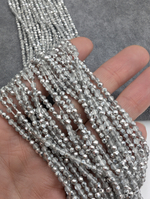 Шпинель стеклянная 3мм, серо-серебристый