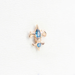 Fleur-de-Auris tops with colored gems