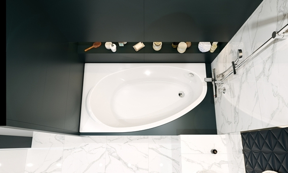 Ванна акриловая Roca CORFU  160x90 248573000 асимметричная левая