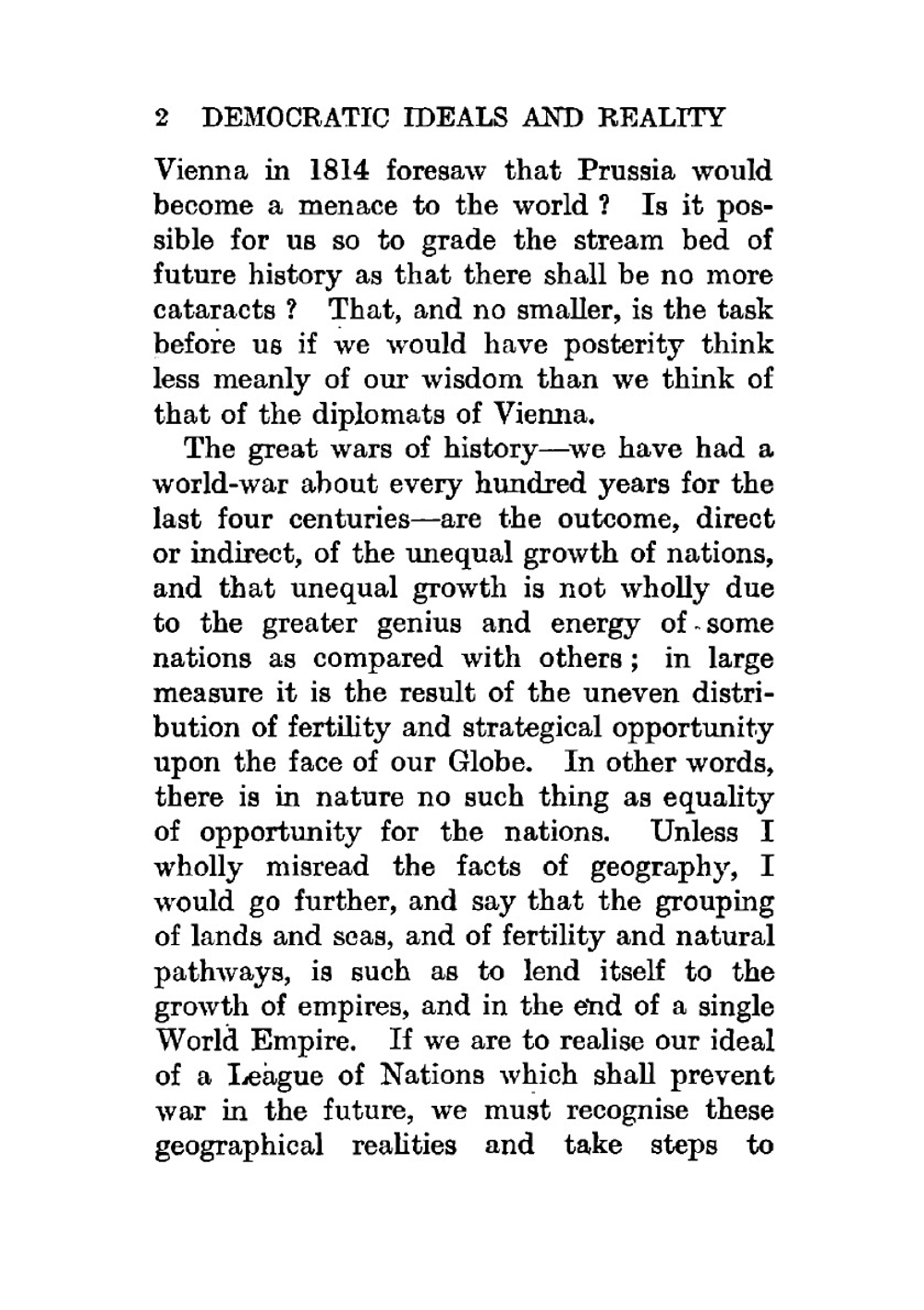 Democratic ideals and reality; a study in the politics of reconstruction | Halford John Mackinder