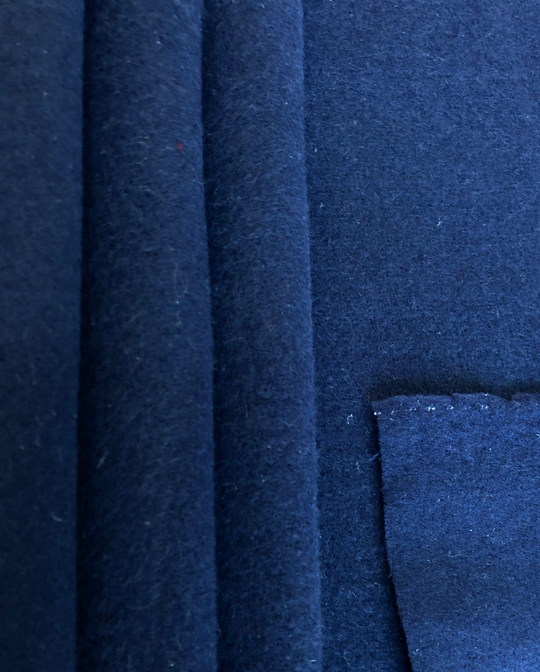 Пальтовая однот, синий темный, шерсть