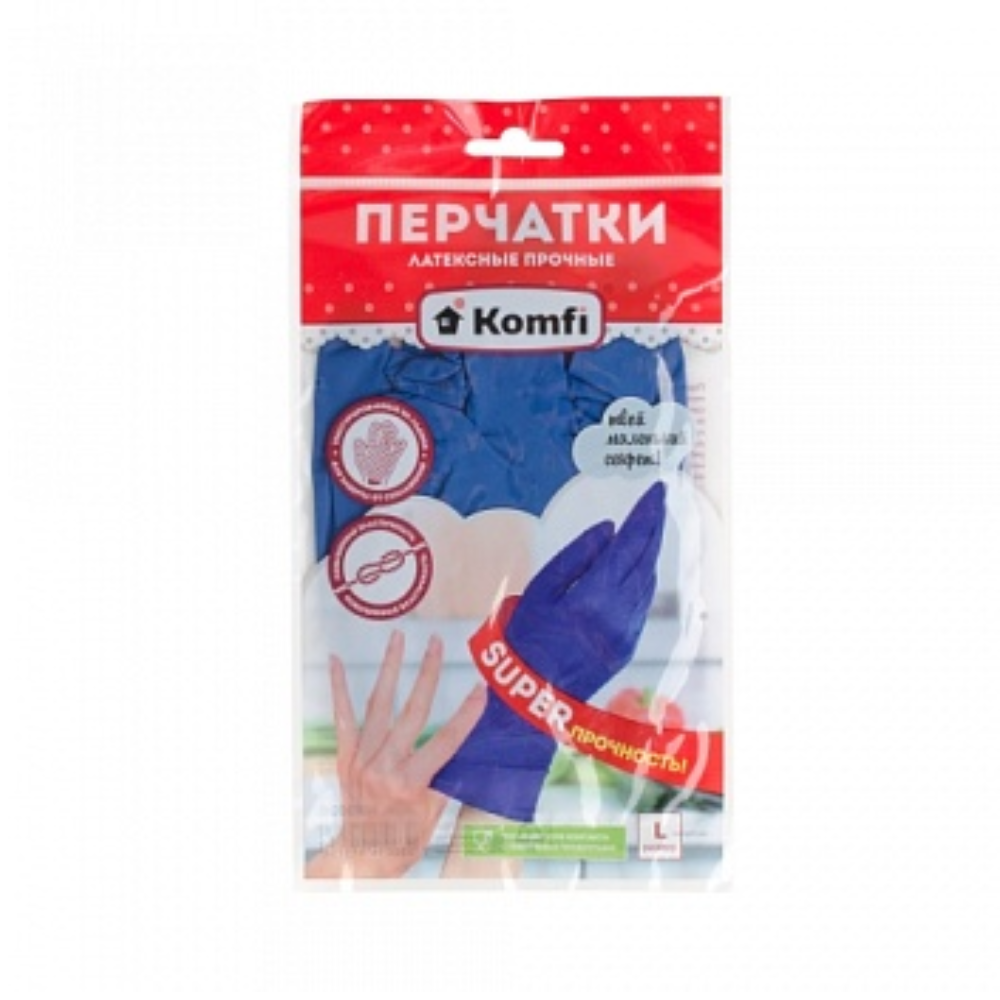 Перчатки латексные Komfi