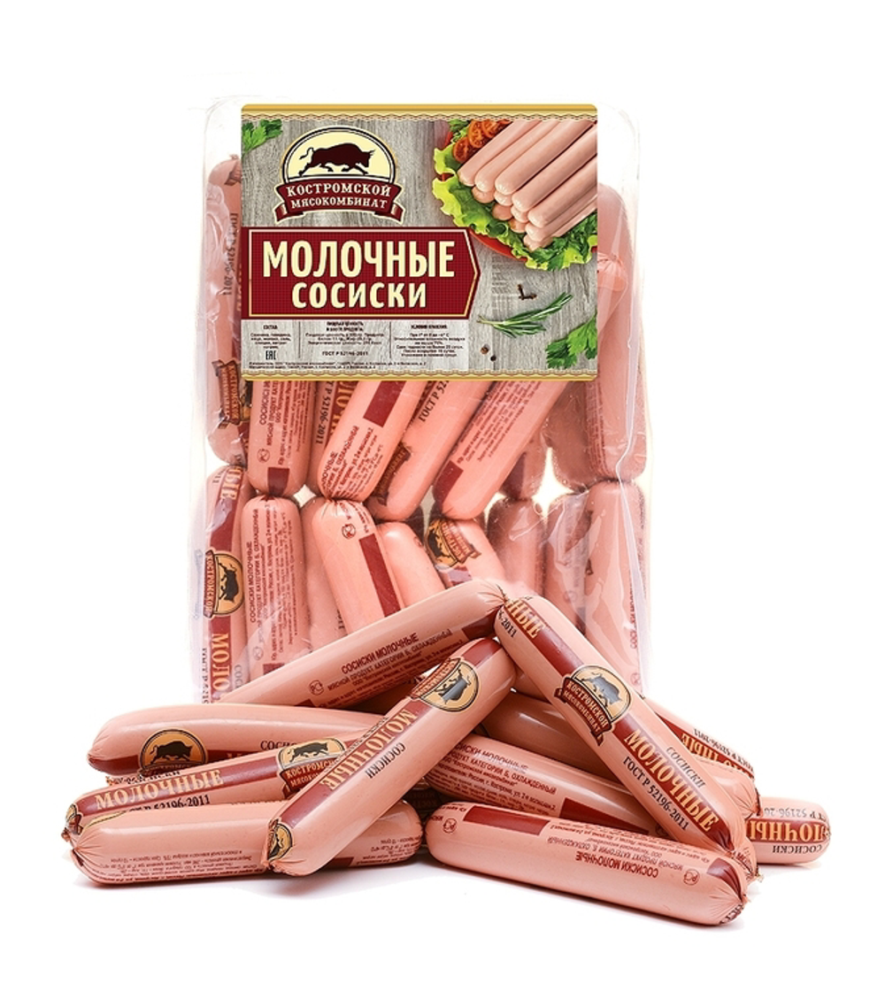 Сосиски молочные ГОСТ 350 гр