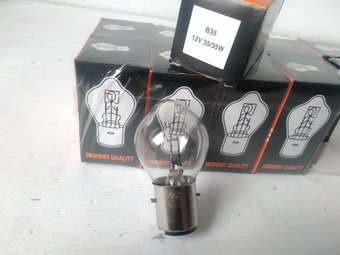 Лампа фары B-35 12V 35/35W (груша)