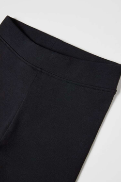 ZARA ОДНОТОННЫЕ ЛЕГГИНСЫ ДЛЯ ВЕЛОСПОРТА, ЧЕРНЫЙ