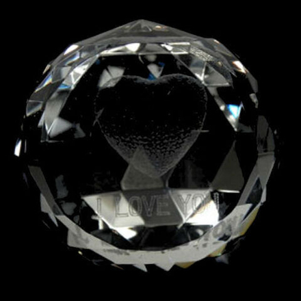 Шар "I love you" хрусталь