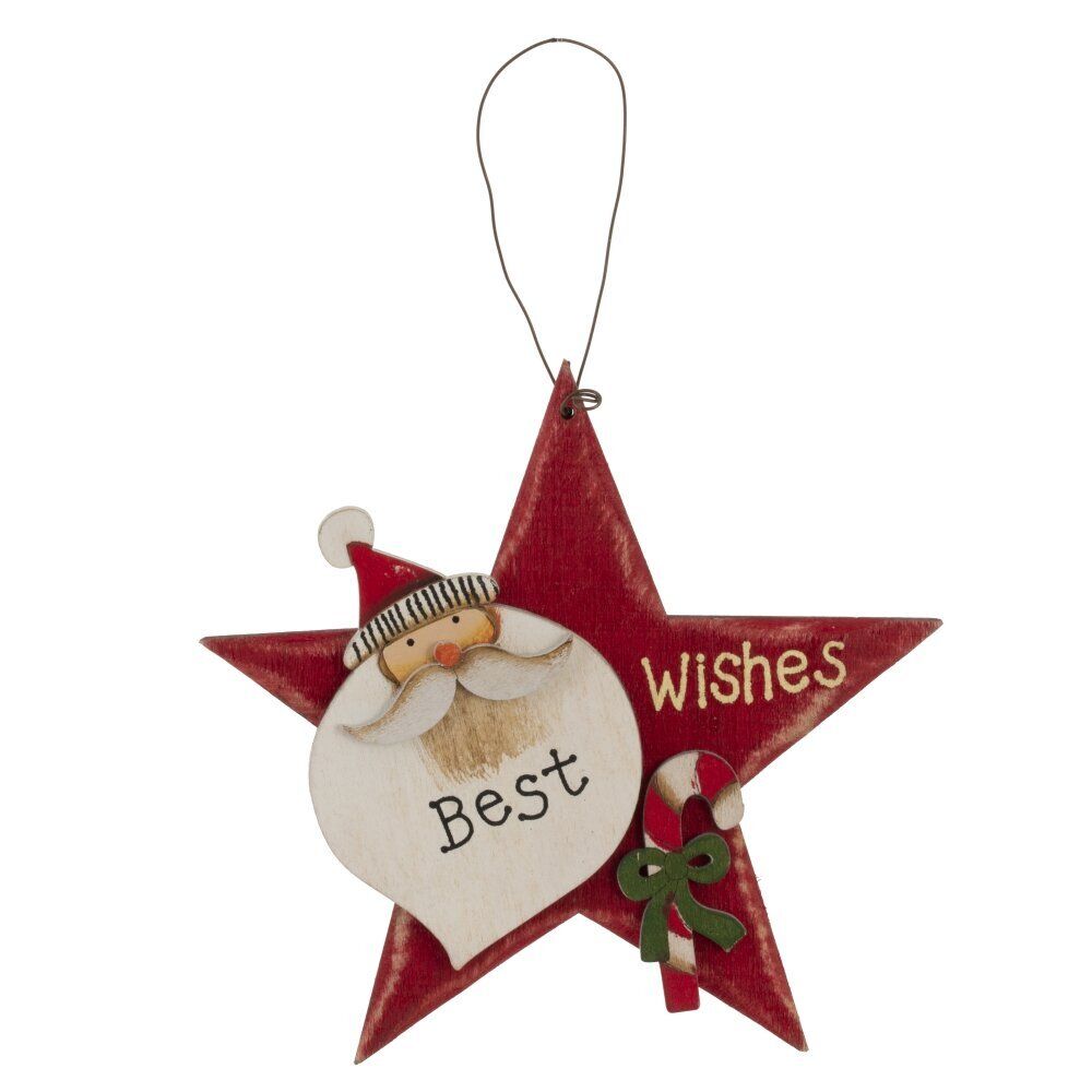 GAEM Изделие декоративное подвесное "Снеговик/ Дед Мороз", L14 W1 H14 см, 4в.